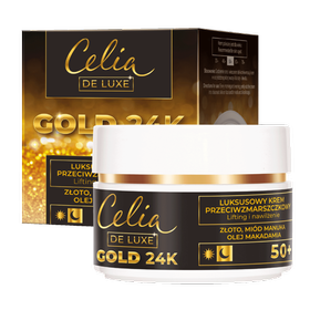 Luksusowy krem przeciwzmarszczkowy 50+ Celia Gold 24K