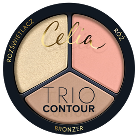 Celia Trio Contour zestaw do konturowania twarzy w pudrze 02