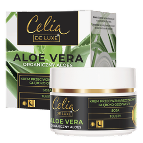 Celia DE LUXE ALOE VERA Organic aloe Rich anti-wrinkle cream deeply nourishing+ soya