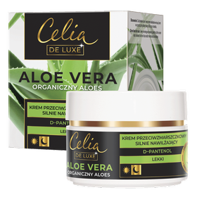 Celia DE LUXE ALOE VERA Organic aloe Light anti-wrinkle cream powerful moisturising + d-panthenol